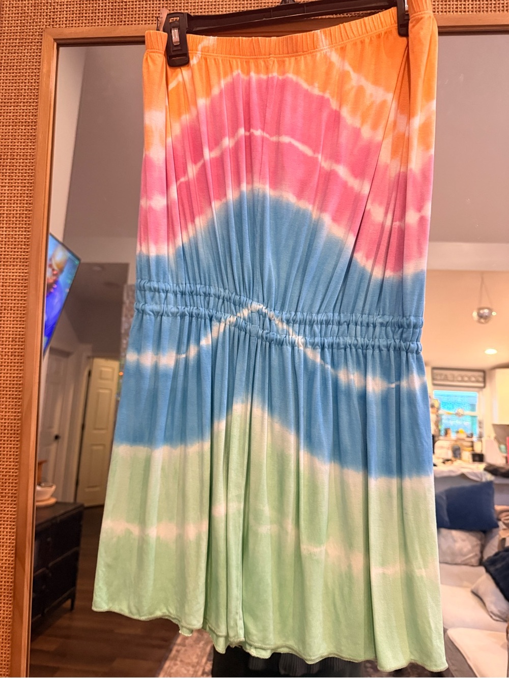 Soluna Strapless Tie Dye Cover-Up Dress - Picture 4 of 5